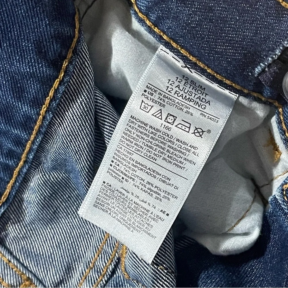 Old Navy Blue Slim Straight Leg Jeans Girl’s 12